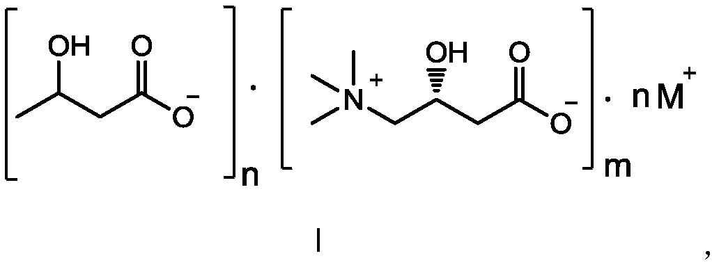 Composition containing L-carnitine and beta-hydroxybutyric acid compounds