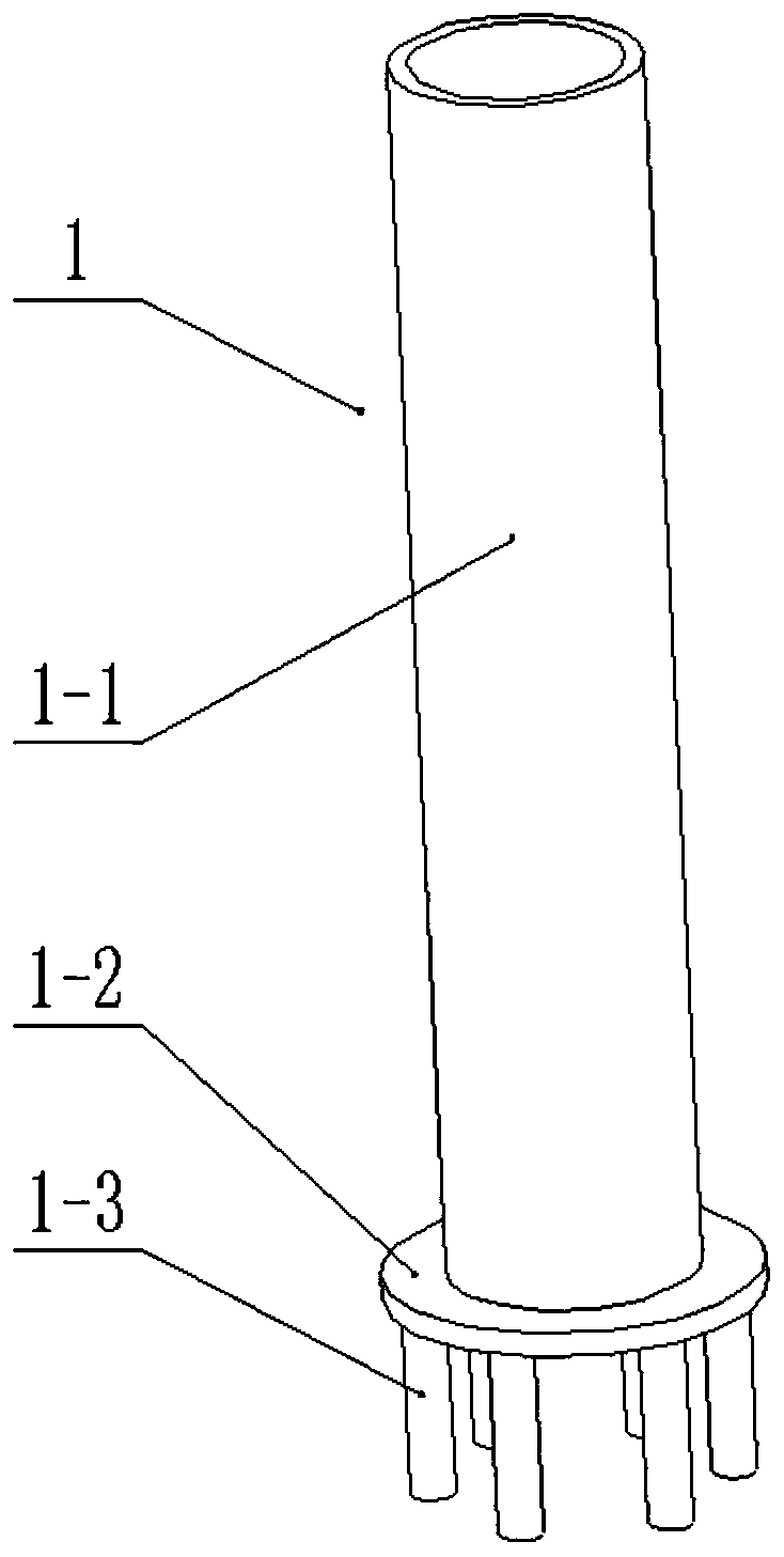 A ground truss pin shaft connection node structure