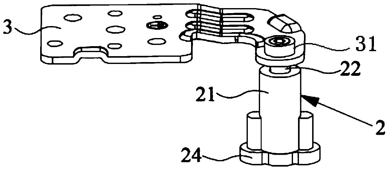 Hinge structure and refrigeration equipment