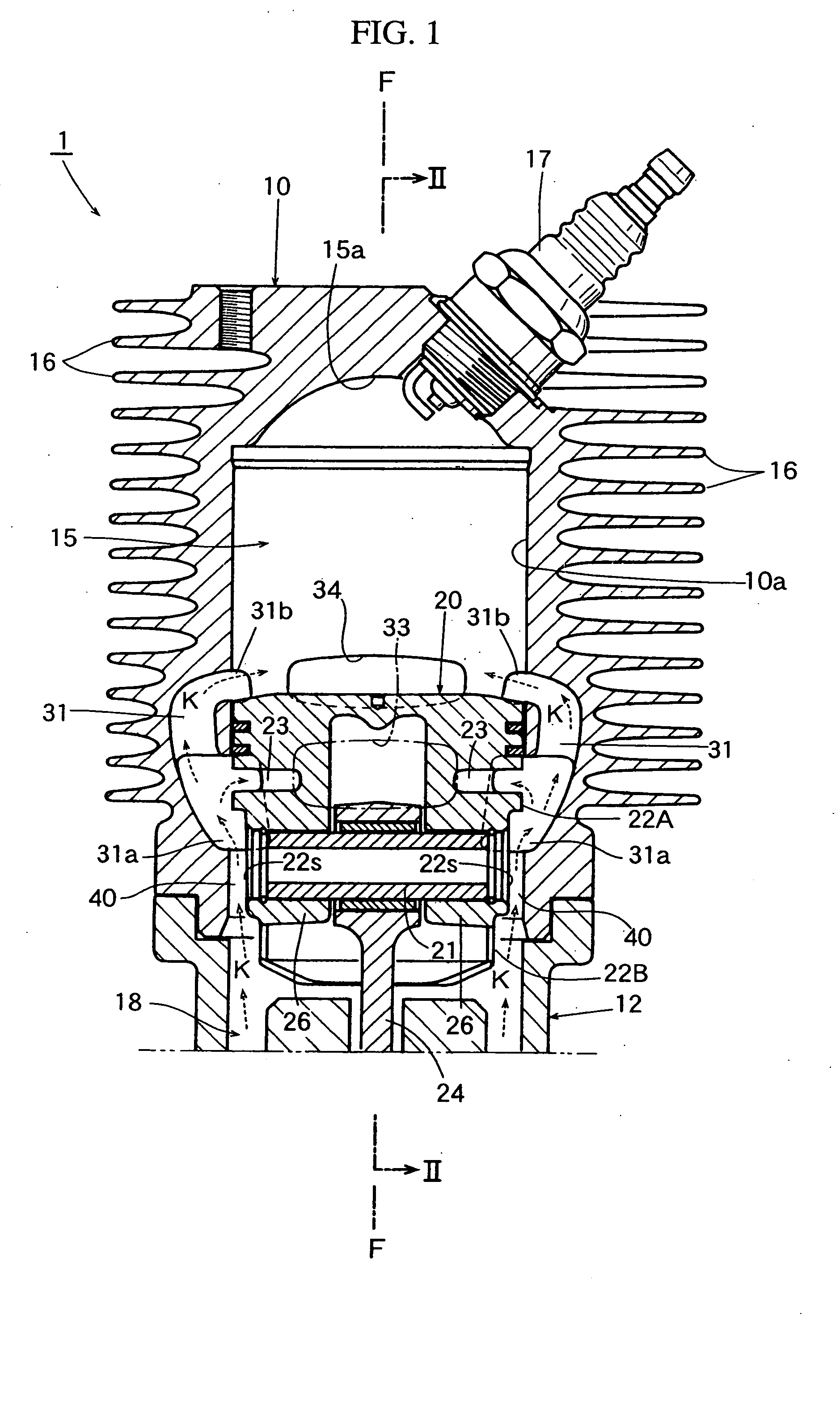 Two-stroke internal combustion engine