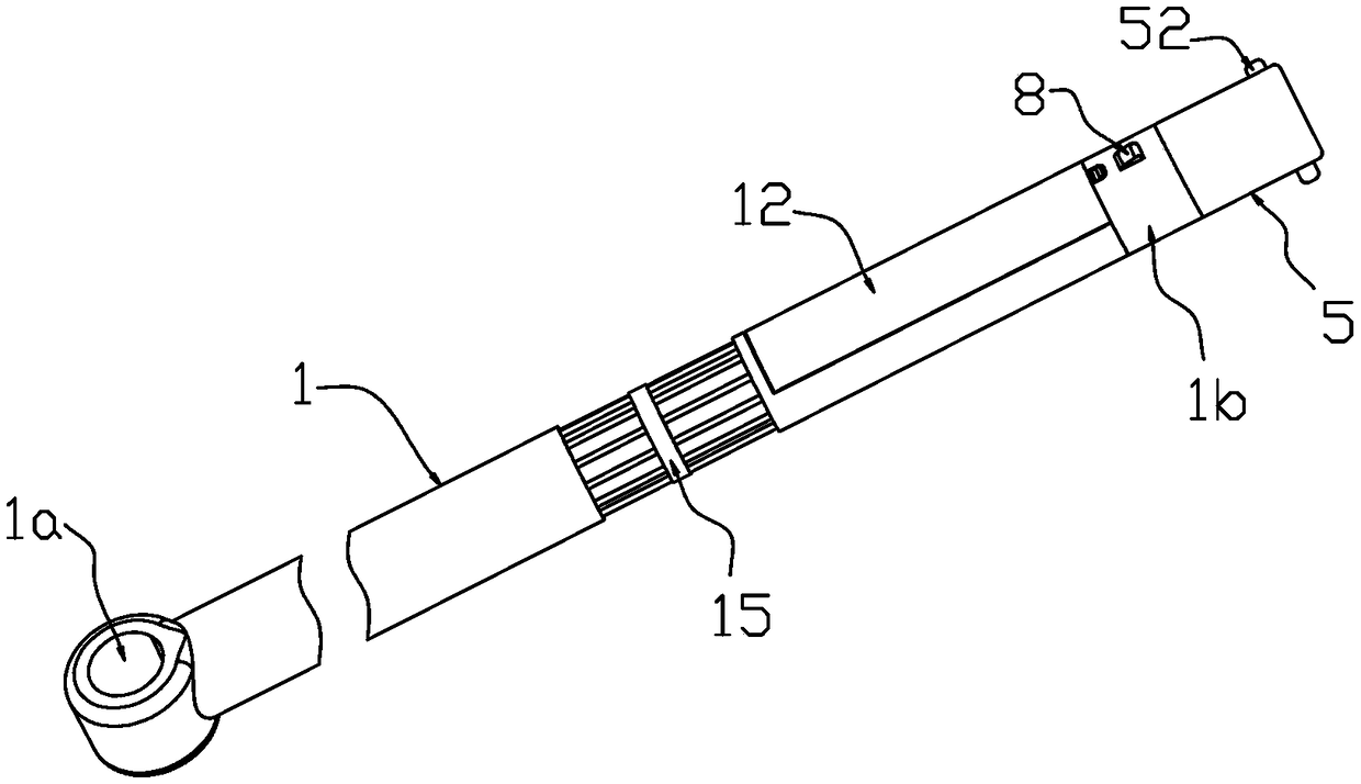 Automobile engine cabin lighting supporting rod