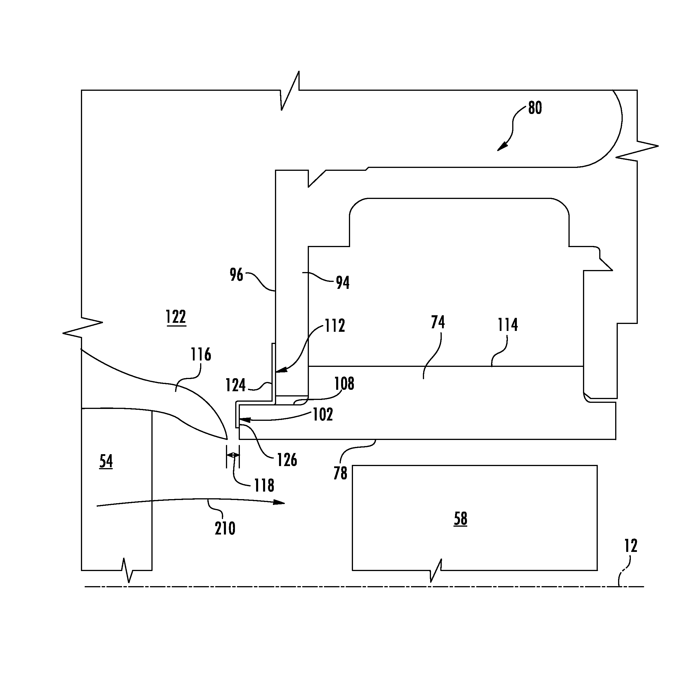 System for thermally shielding a portion of a gas turbine shroud assembly