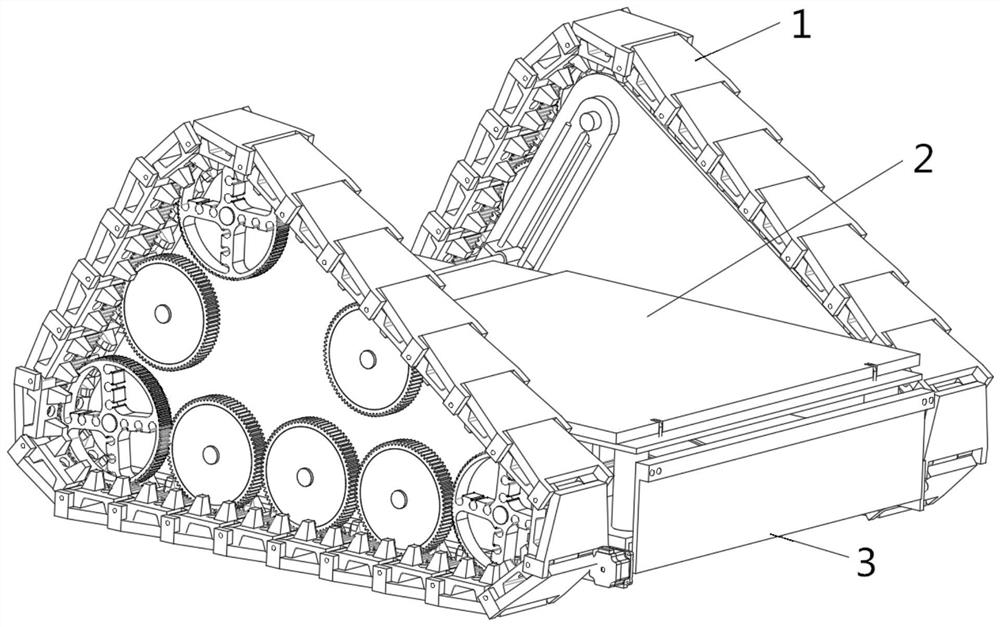 A double-layer crawler-type cargo climbing device and method for climbing stairs