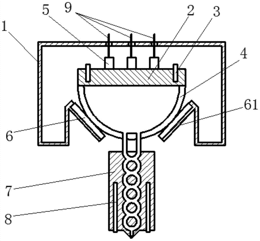 Mixer for melt extrusion color 3d printing head