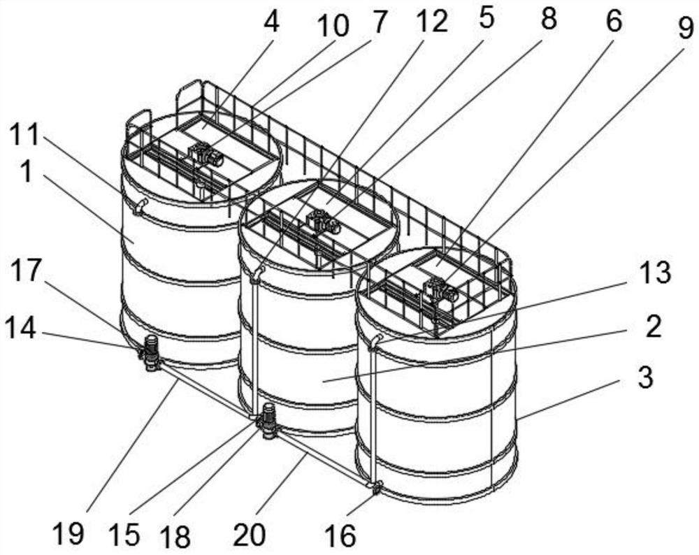 Lead-acid storage battery recovery wastewater treatment device