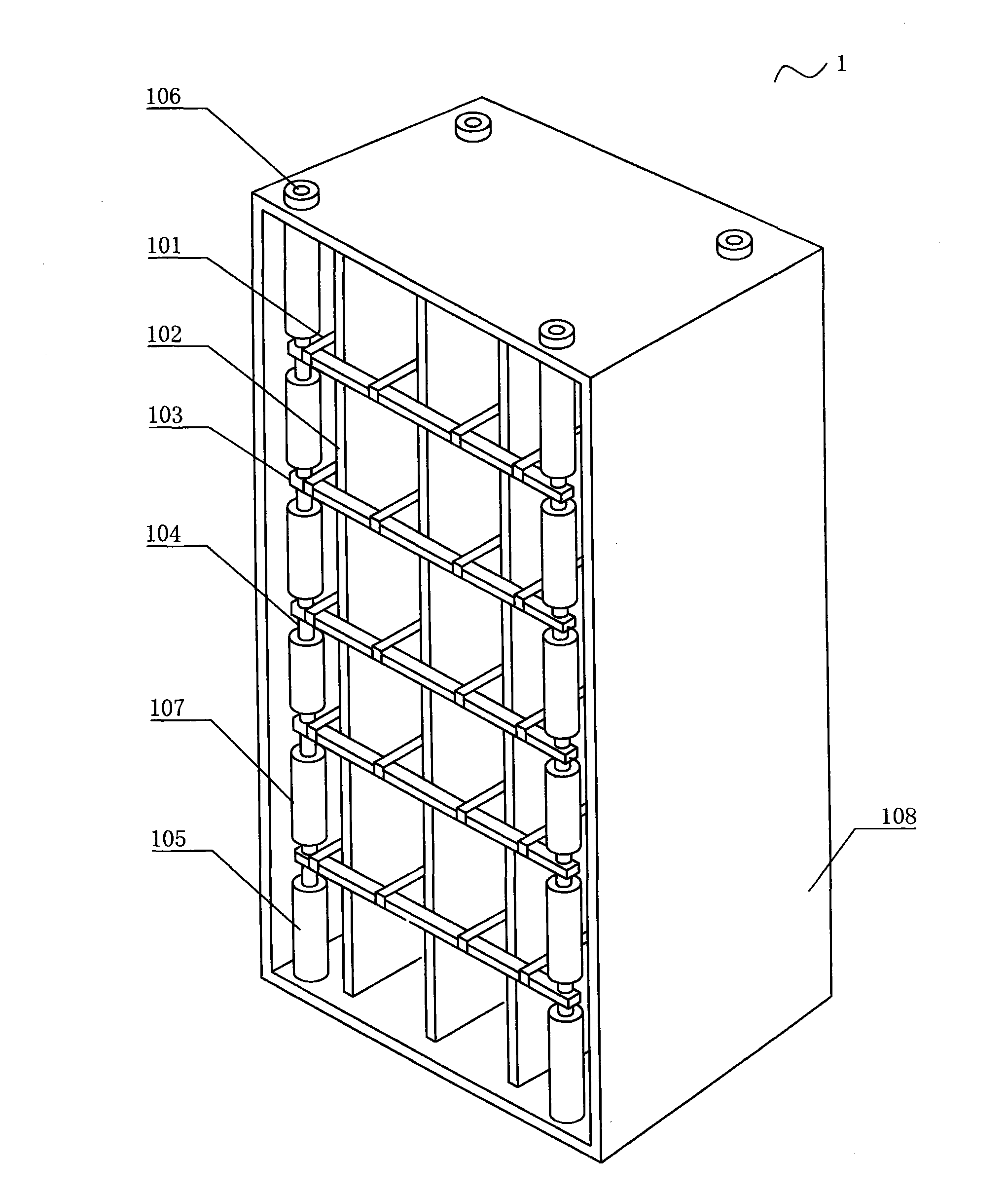 Plasma air sterilizing and purifying device for air-conditioned train