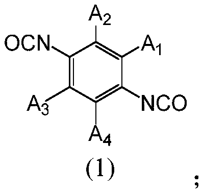 Preparation method of substituted 1,4-phenylene diisocyanate and application of non-nitrile polar organic solvent in preparation of substituted 1,4-phenylene diisocyanate