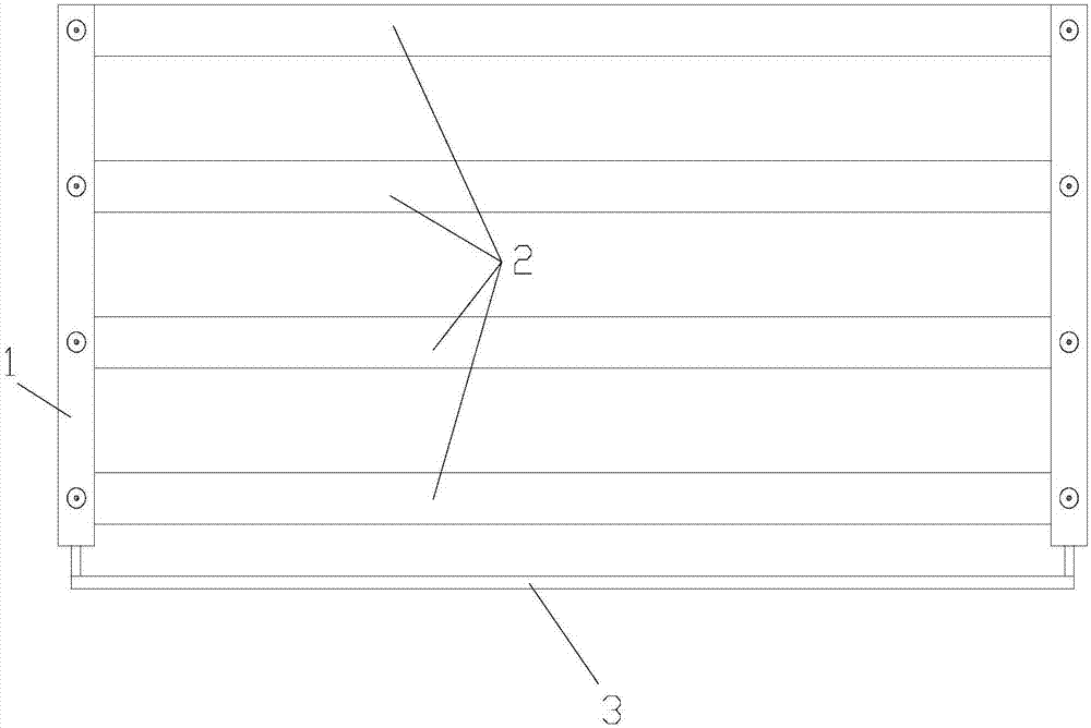 Four-line three-grid drawing device