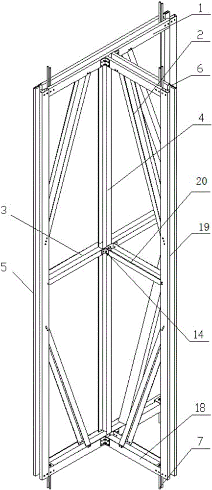 T-shaped light-weight steel frame, T-shaped light-weight steel assembling type compound wall plate and installation method thereof