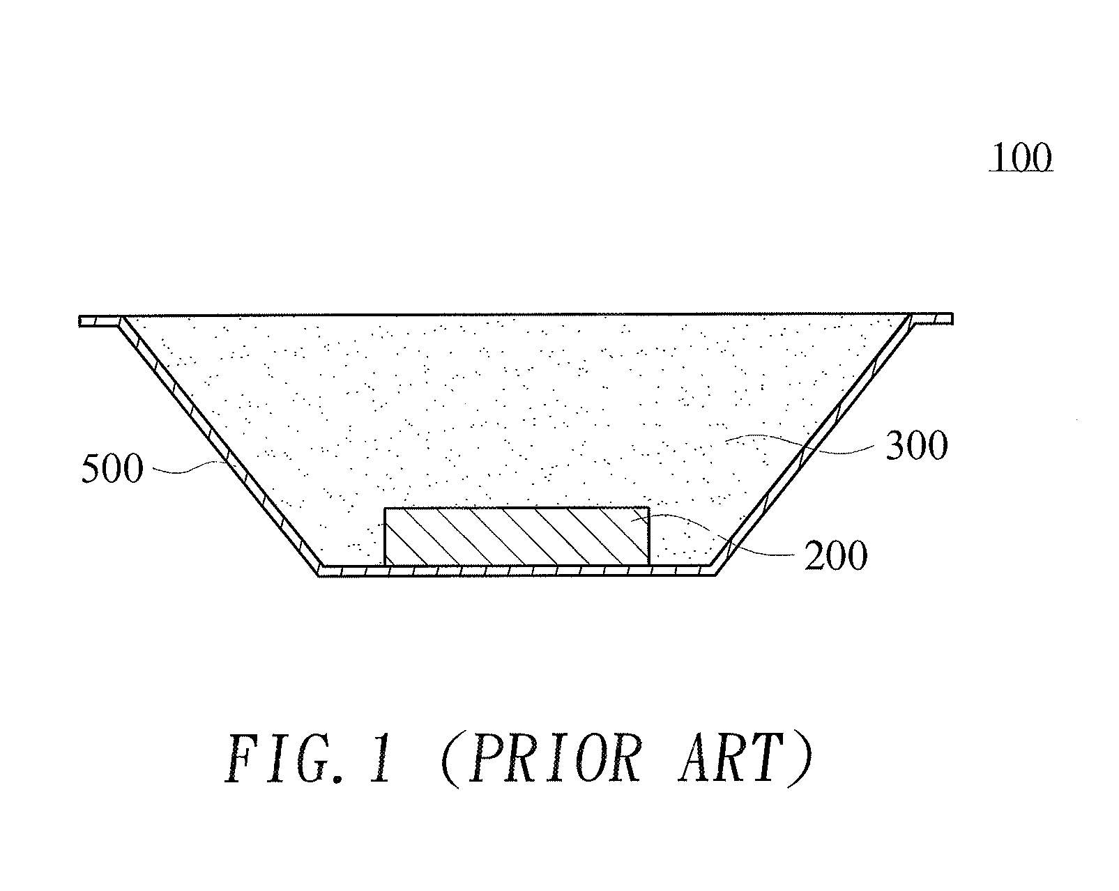 Light-emitting diode packaging structure of low angular correlated color temperature deviation