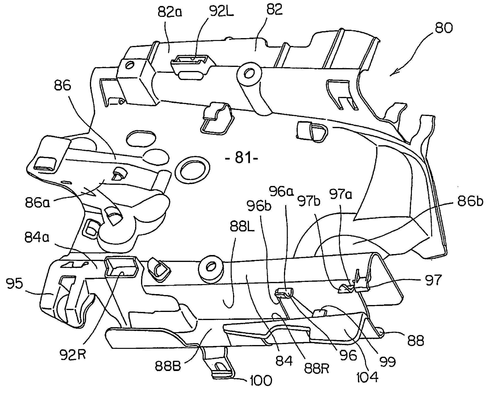 Combined heat shield and wire-holding structure for a saddle-type vehicle