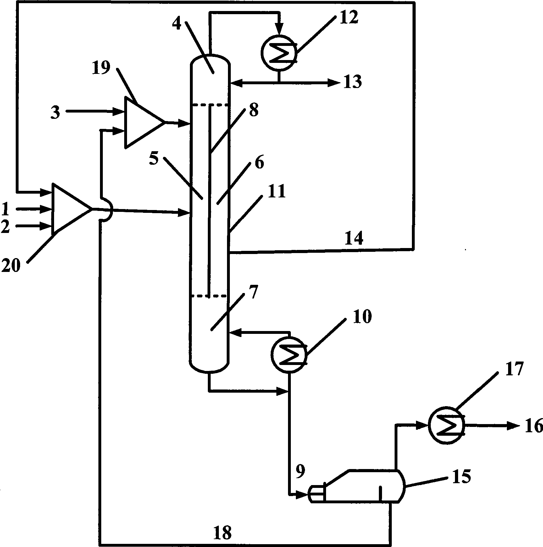 Process and apparatus for preparing diethyl carbonate