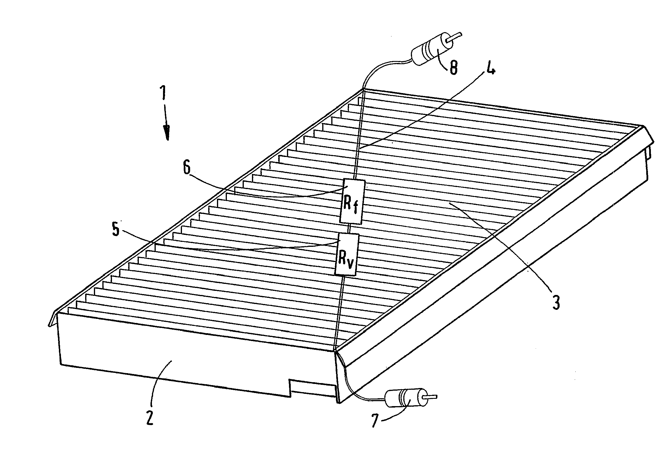 Air Filter for a Vehicle Air Conditioning System, Vehicle Air Conditioning System Comprising an Air Filter with a Moisture Sensor and a Method for Operating a Vehicle Air Conditioning System