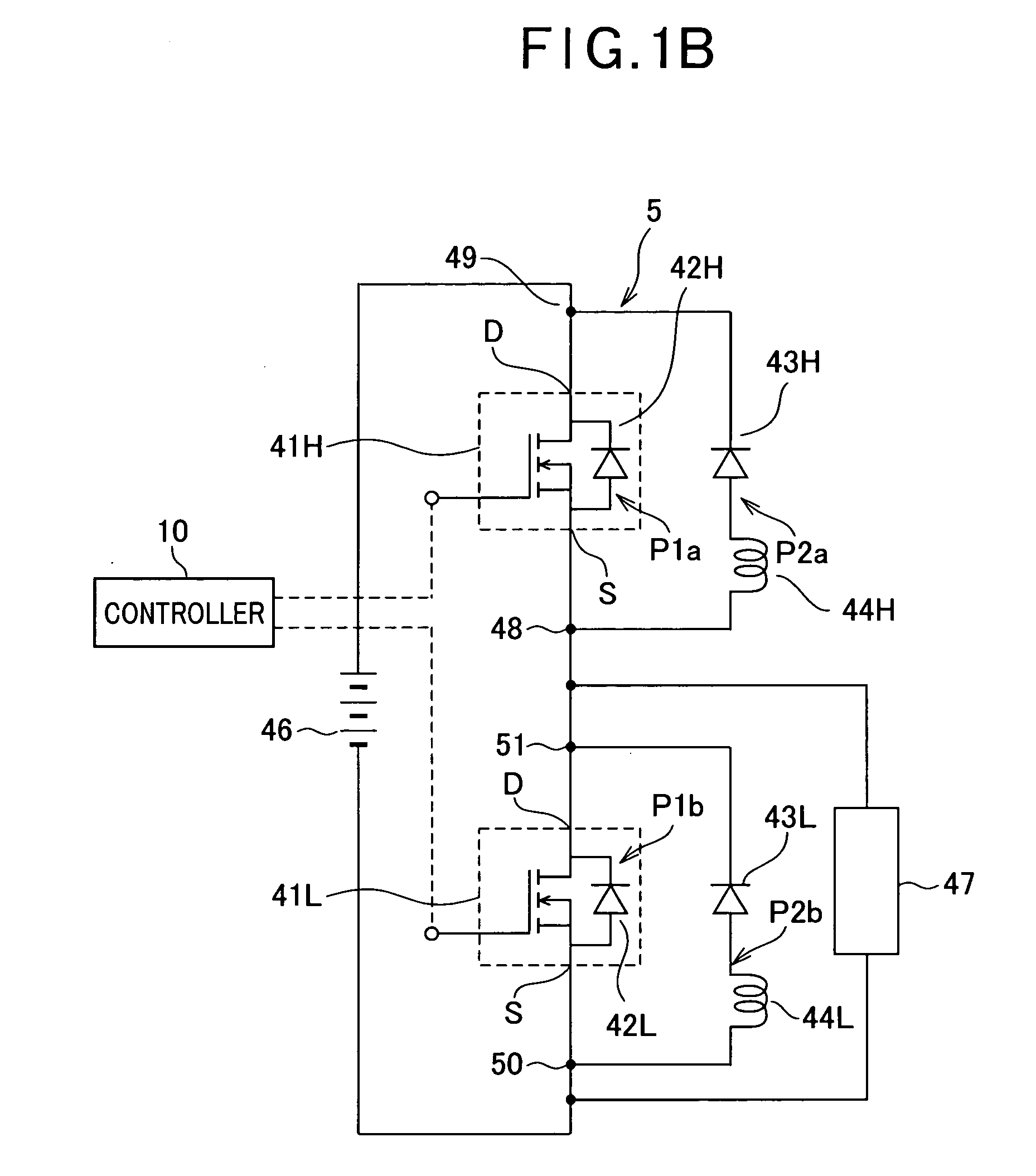 Power switching circuit improved to reduce loss due to reverse recovery current