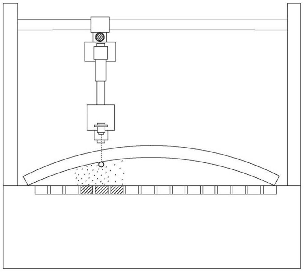 Laser engraving device and engraving method for curved glass