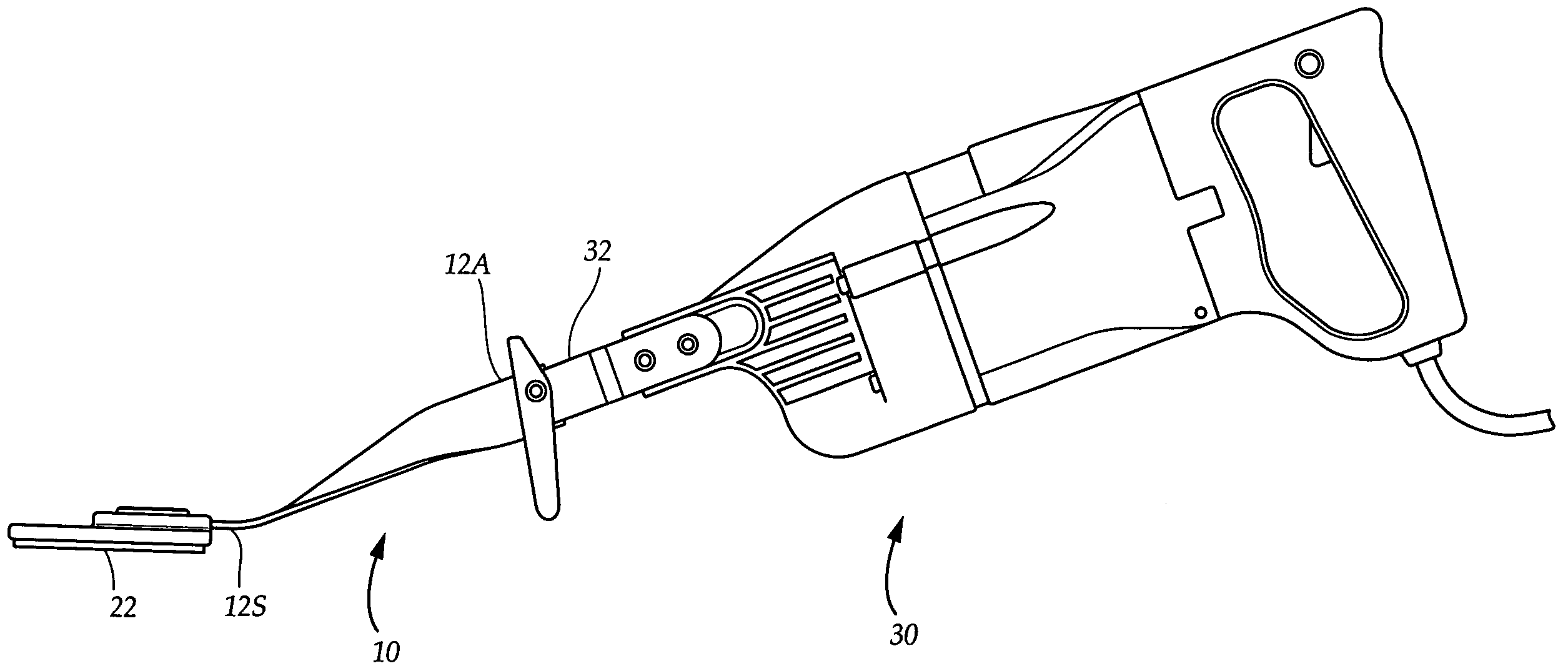 Sanding attachment for a reciprocating power tool