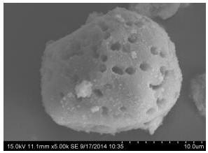 A honeycomb tio with microporous starch as template  <sub>2</sub> Porous microsphere and its preparation method