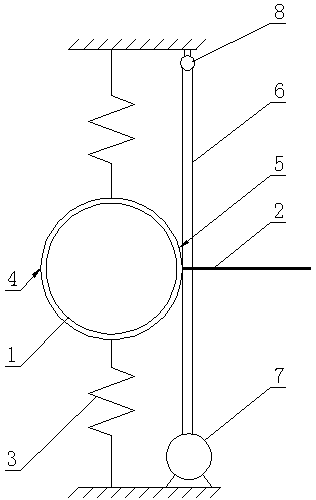 Method for collecting electric energy by utilizing low-speed airflow flow-induced vibration