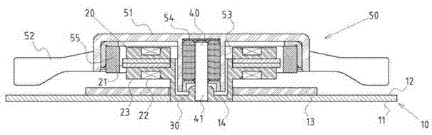 Composite structure of radiator fan and molding method thereof