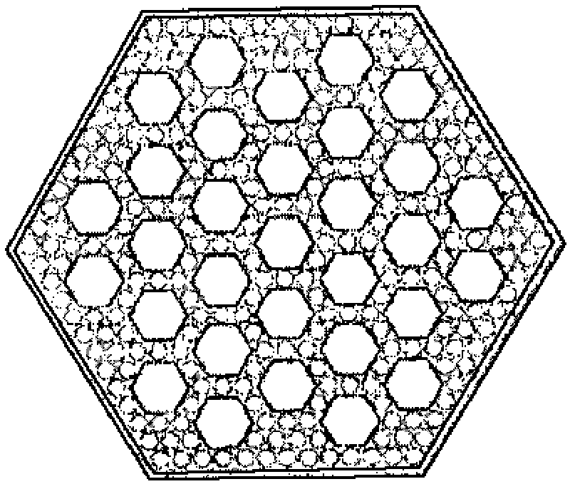 A method for improving the axial power distribution of the core by a double-layer water rod assembly structure