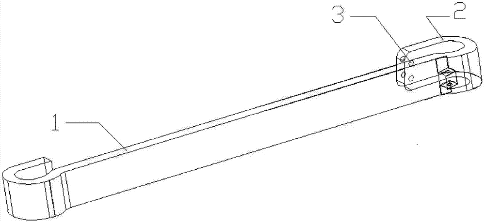 Artificial rib connecting structure