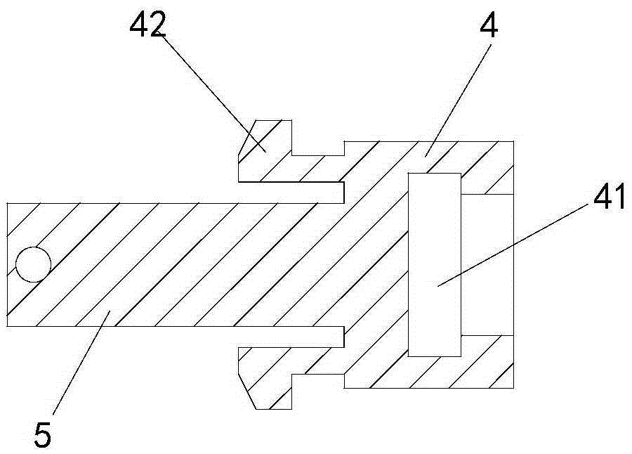 Separable blood vessel blocking forceps under laparoscope