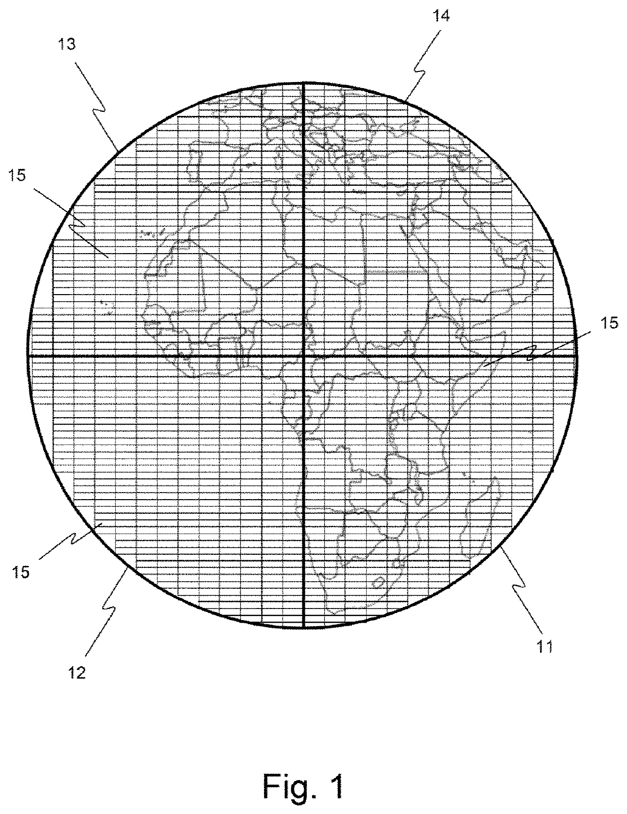 Method for defining the flexible payload of a telecommunications satellite with low-interference-level beam hopping