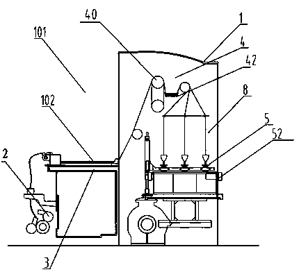 Control system of semi-continuous and high-speed spinning machine