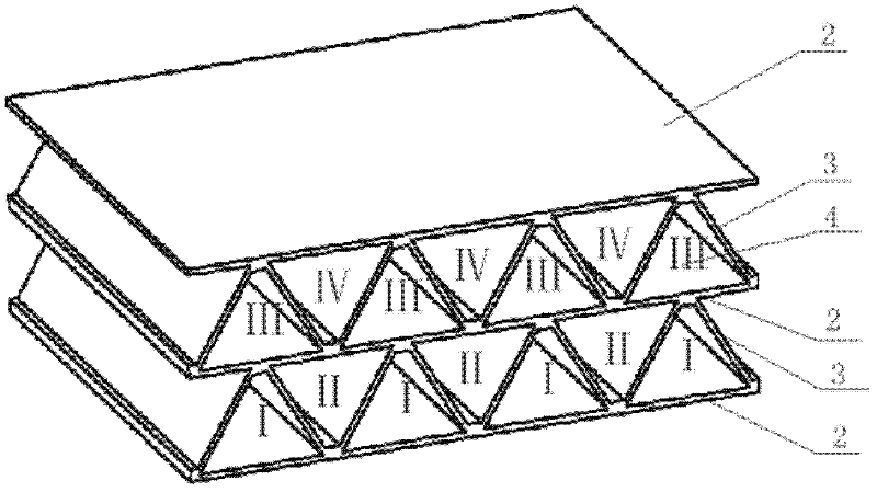 Method for preparing multilayered lattice metal and foamed aluminium composite material