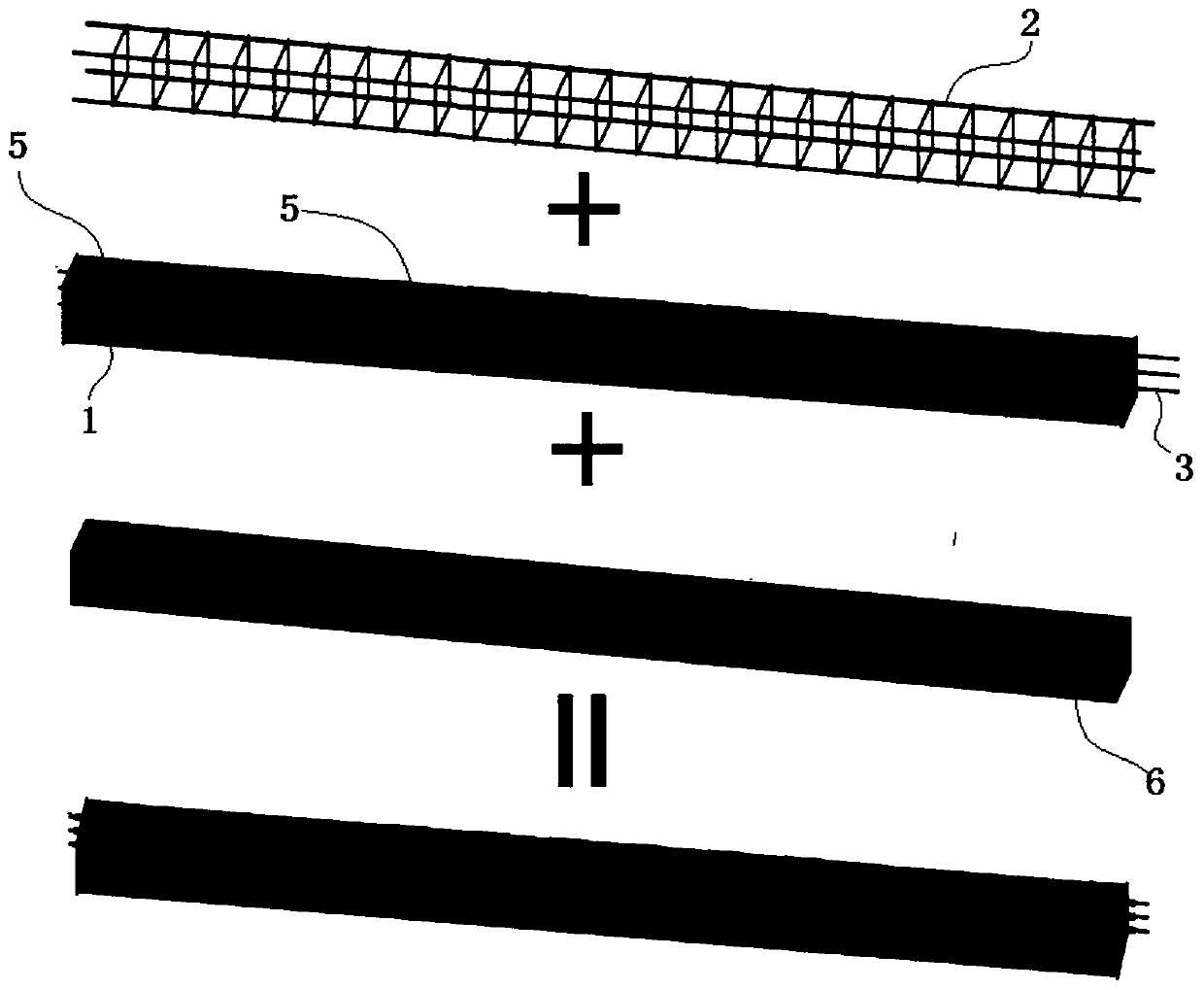 U-shaped thin-wall steel-prestress reinforced concrete combined bent cap and thin-wall steel tube concrete pier node structure and construction process
