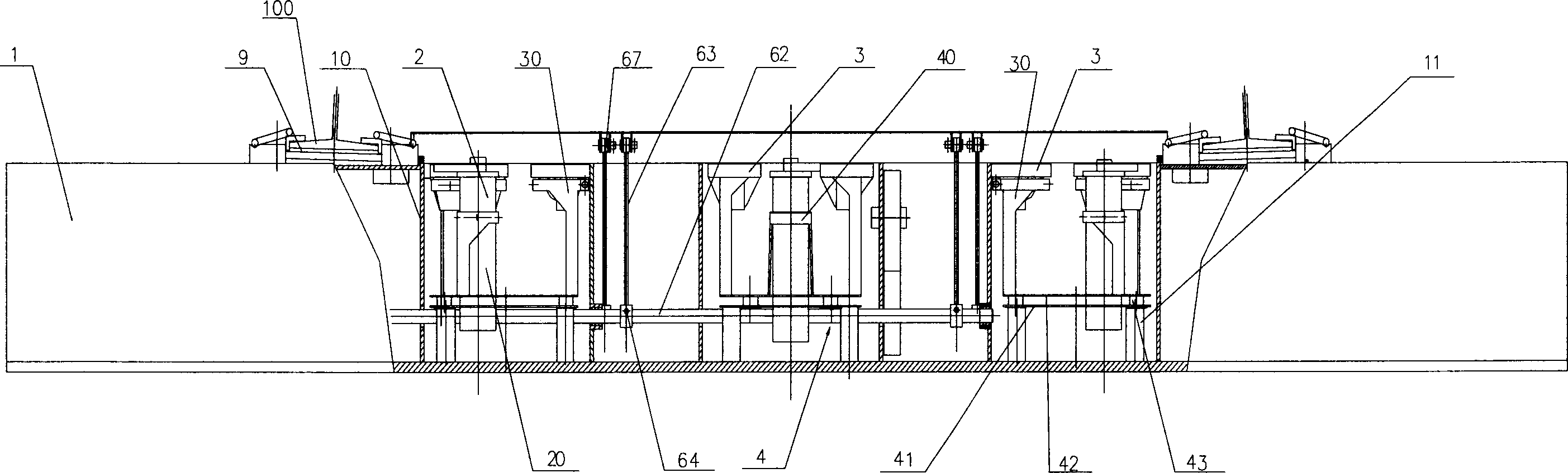 Dynamic fault detection device for bed timber type vehicle
