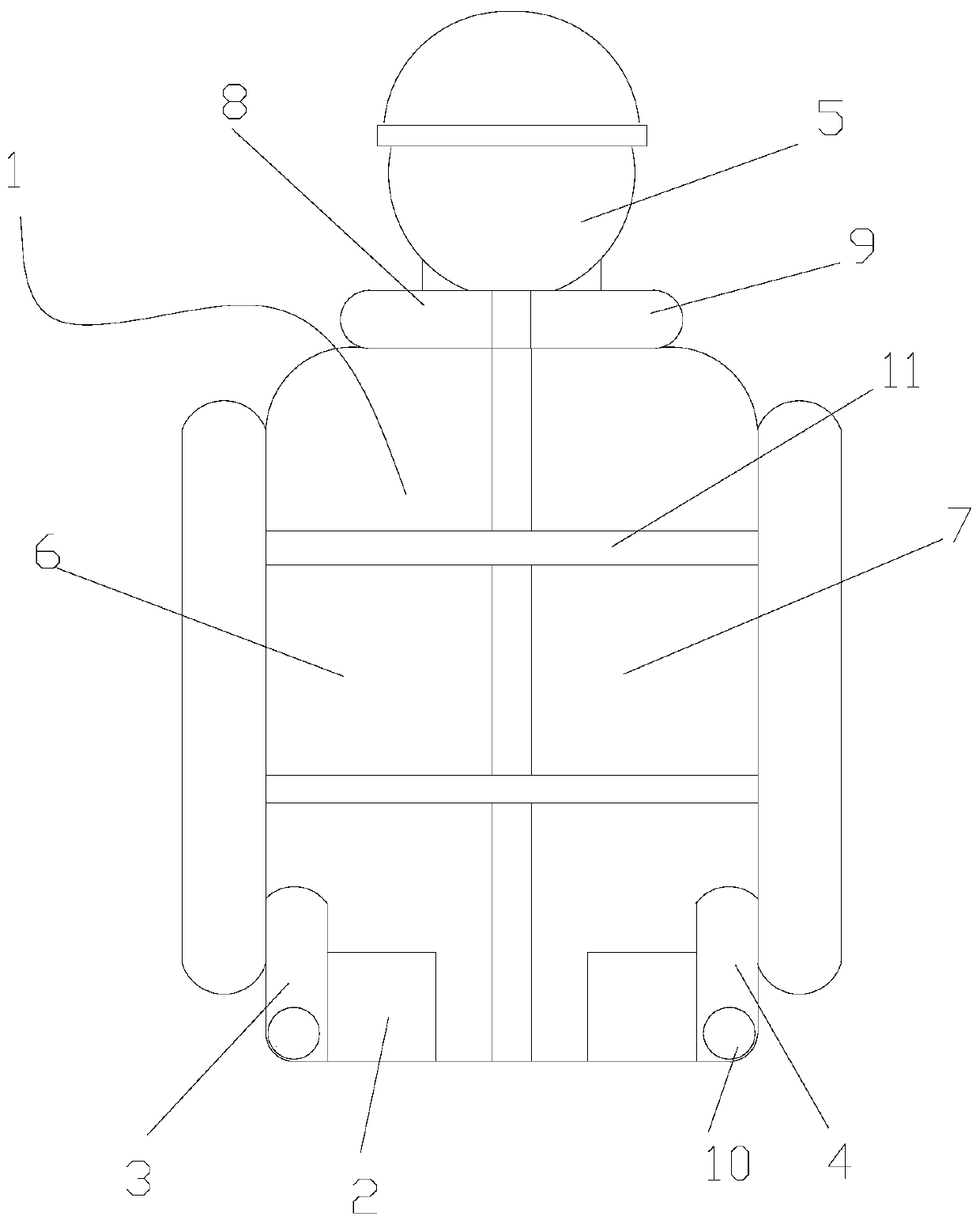 Inflatable safety vest based on gyro sensor
