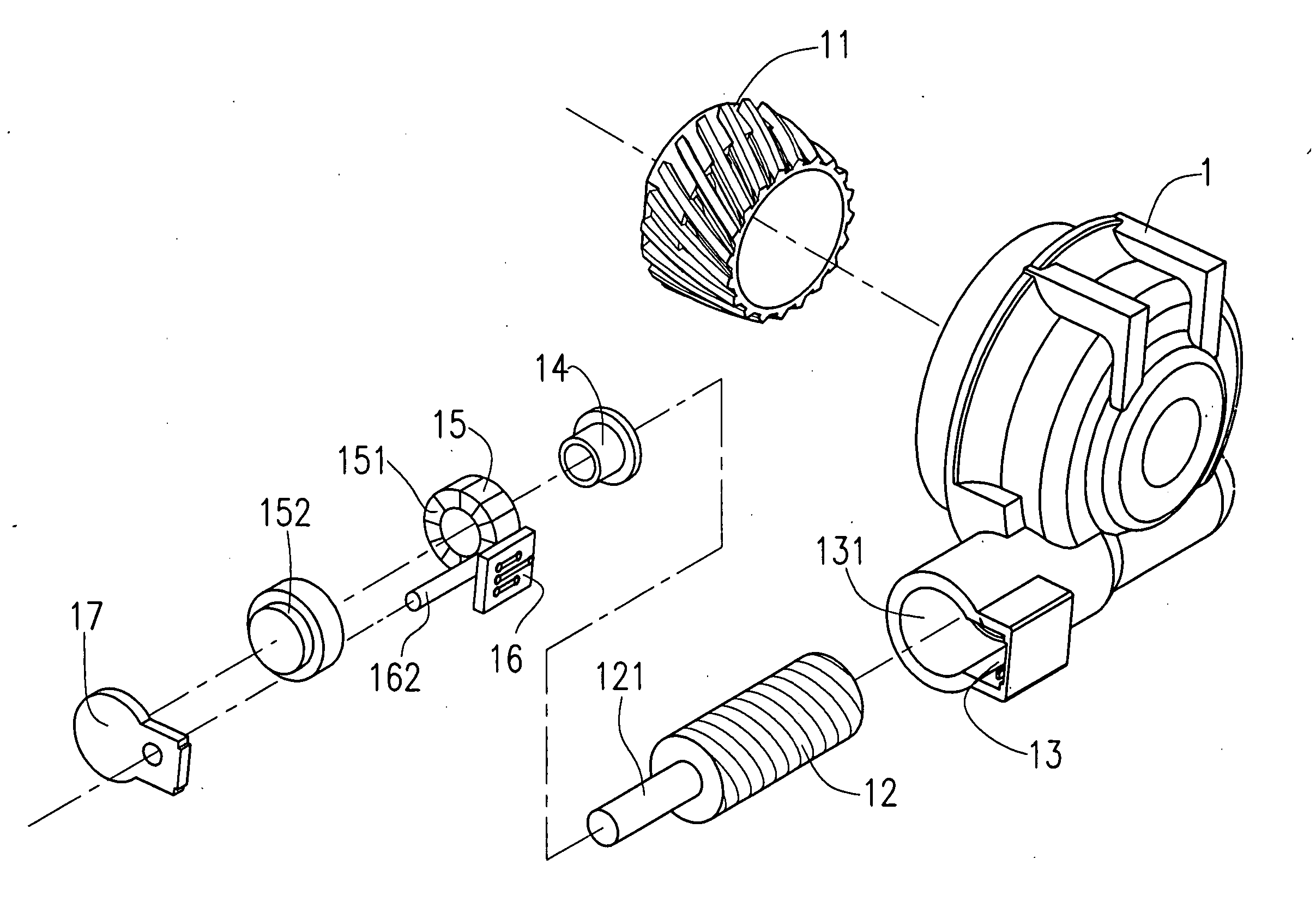 Speedometer gear output structure