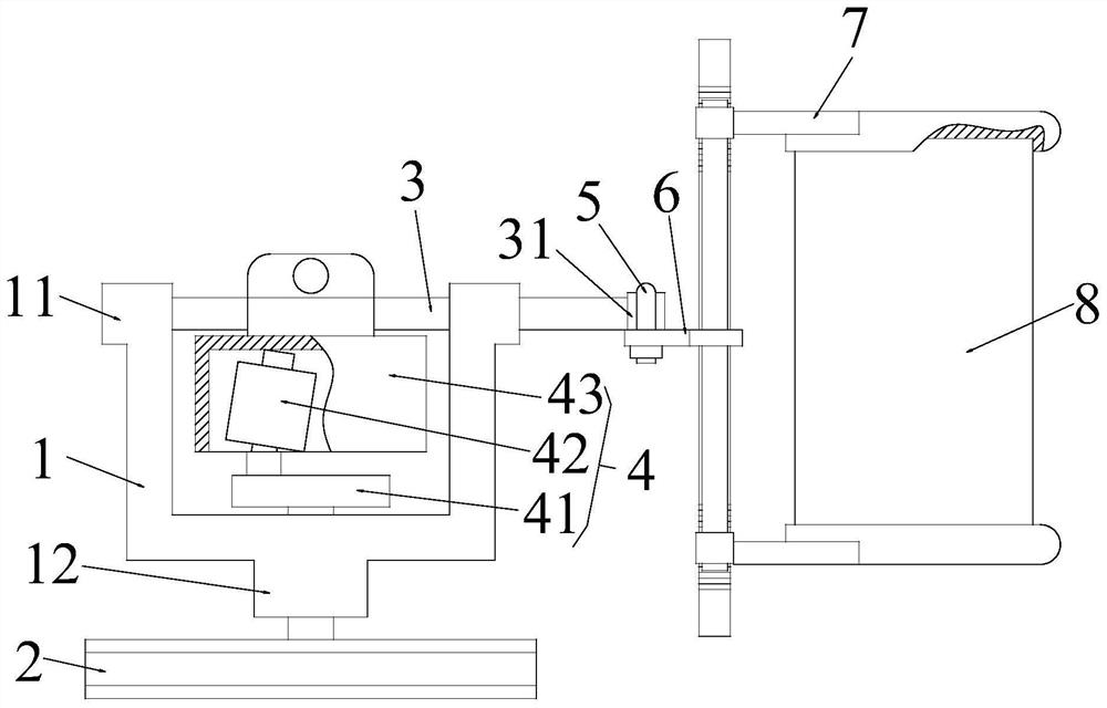 Oscillating type stirring device for liquid coating