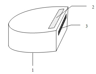 Electrolyte support single-air-chamber solid oxide fuel battery with mutually vertical electrode surfaces