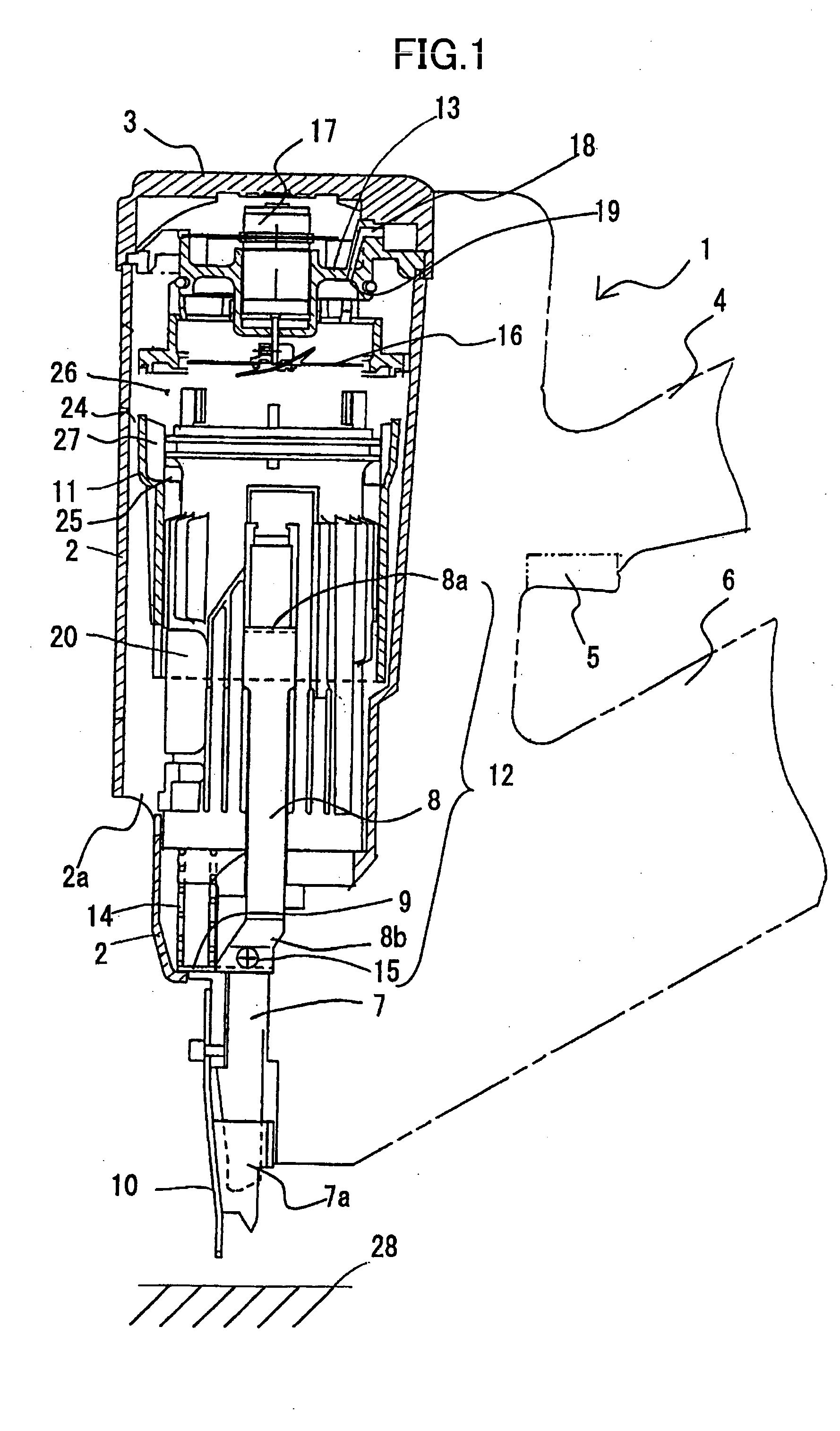 Combustion type power tool having segmental connection unit