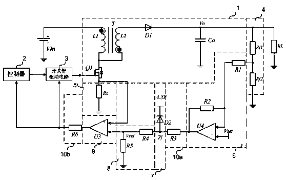 Constant voltage and current limiting control circuit applied to gas discharge lamp ballast