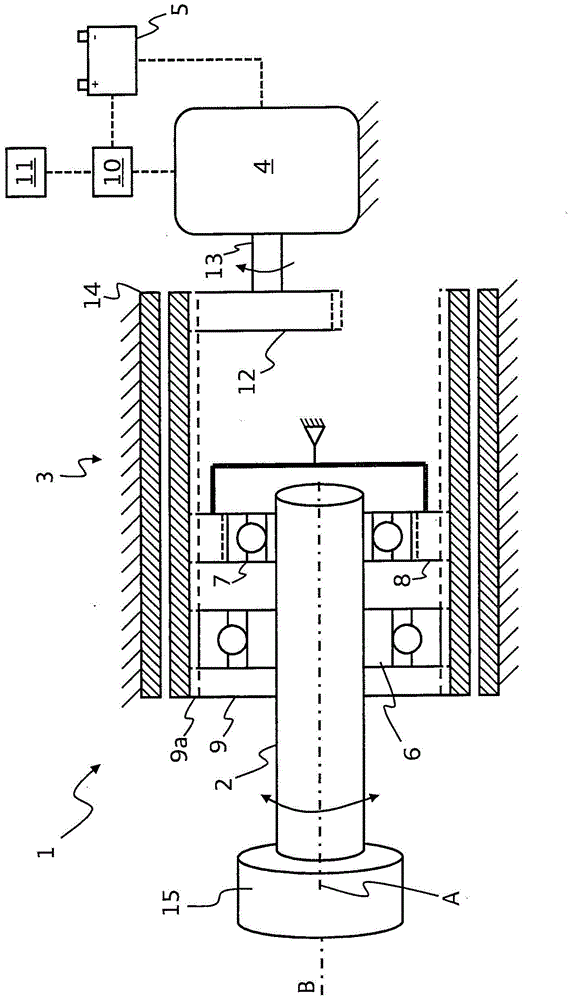 Device for damping vibrations with an energy recovery capability, and vehicle with such a device