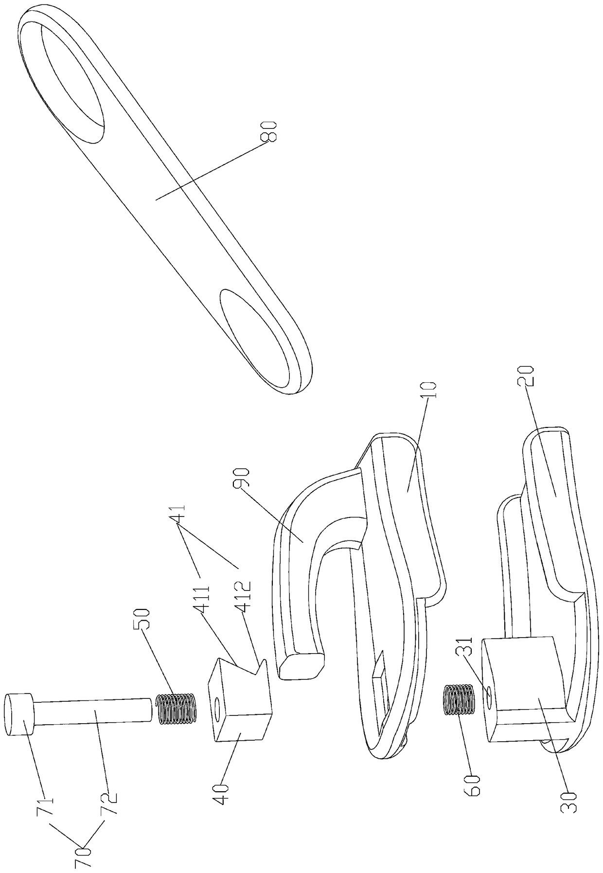 An anti-pinch and easy-to-hang slider