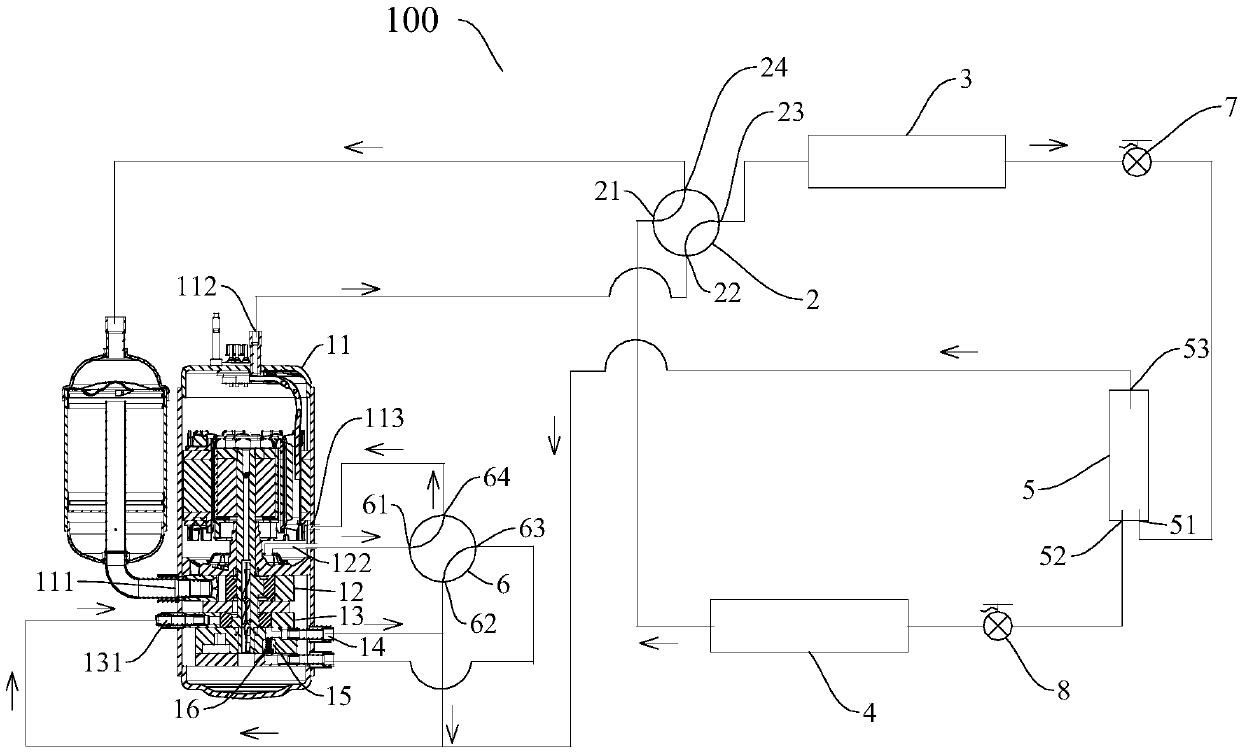 Compressor module and refrigeration device with same