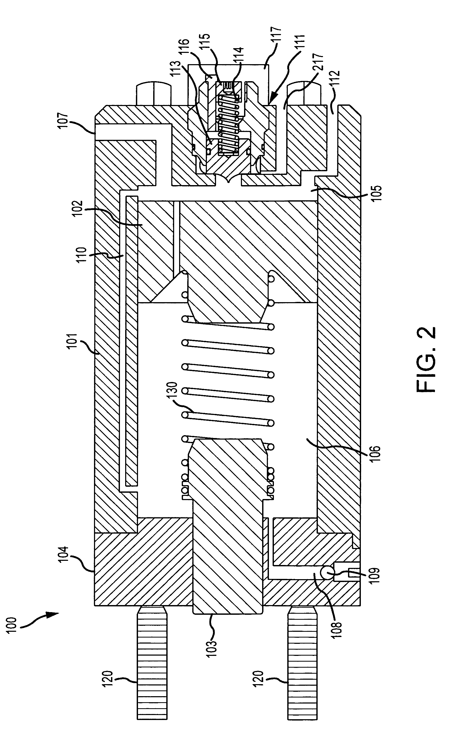 Fluid operated actuator including a bleed port