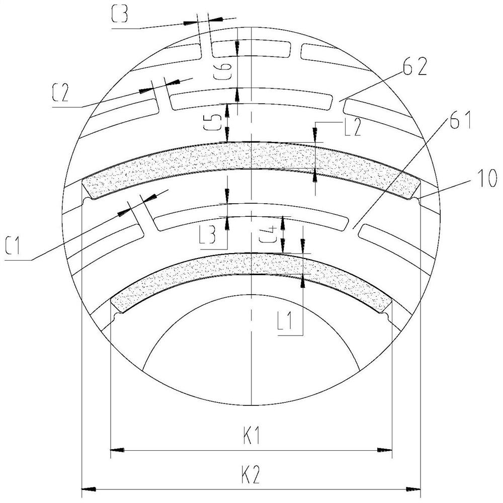 Rotor assembly and self-starting permanent magnet synchronous reluctance motor