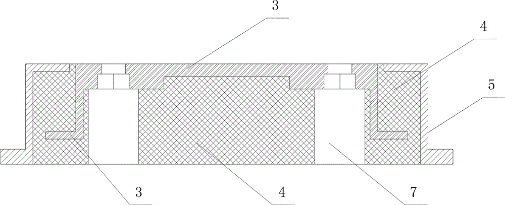 Car roof power receiving system car body connecting damping device and method thereof