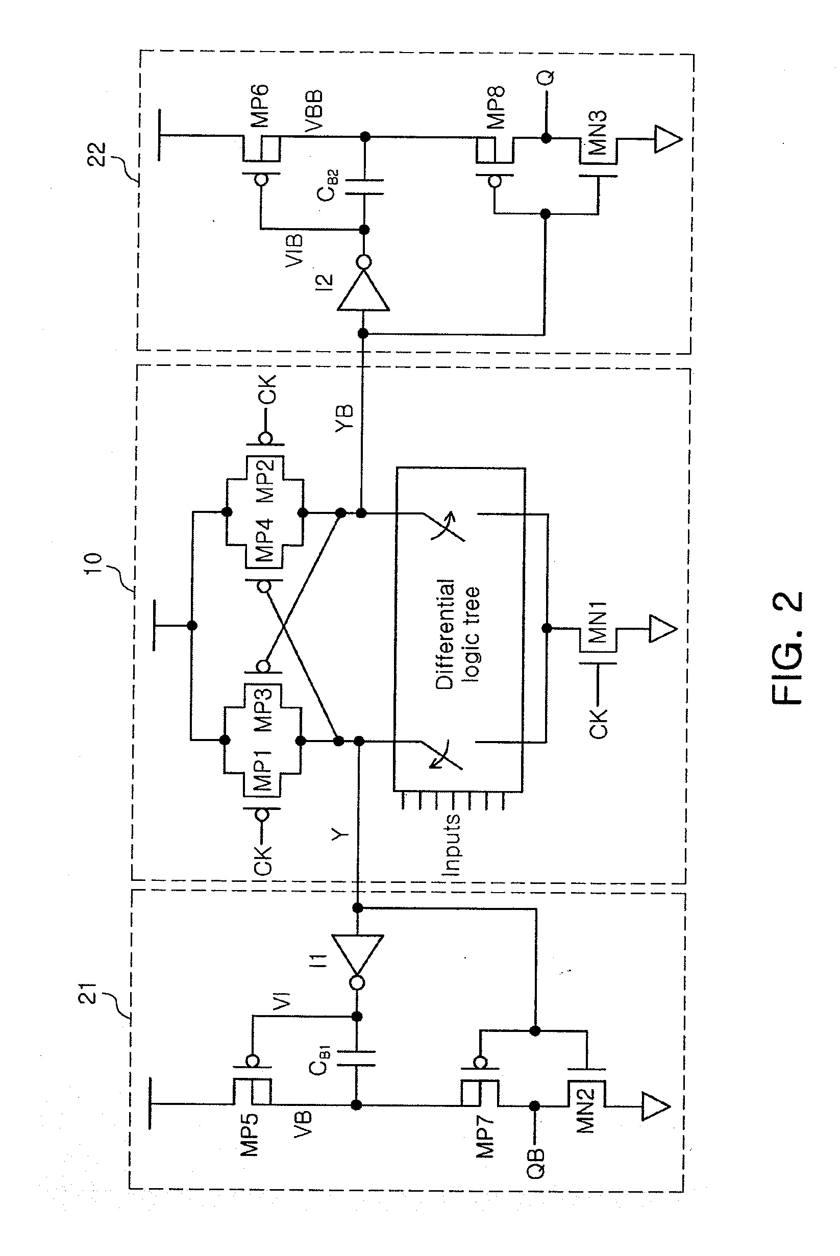 Apparatus for outputting complementary signals using bootstrapping technology