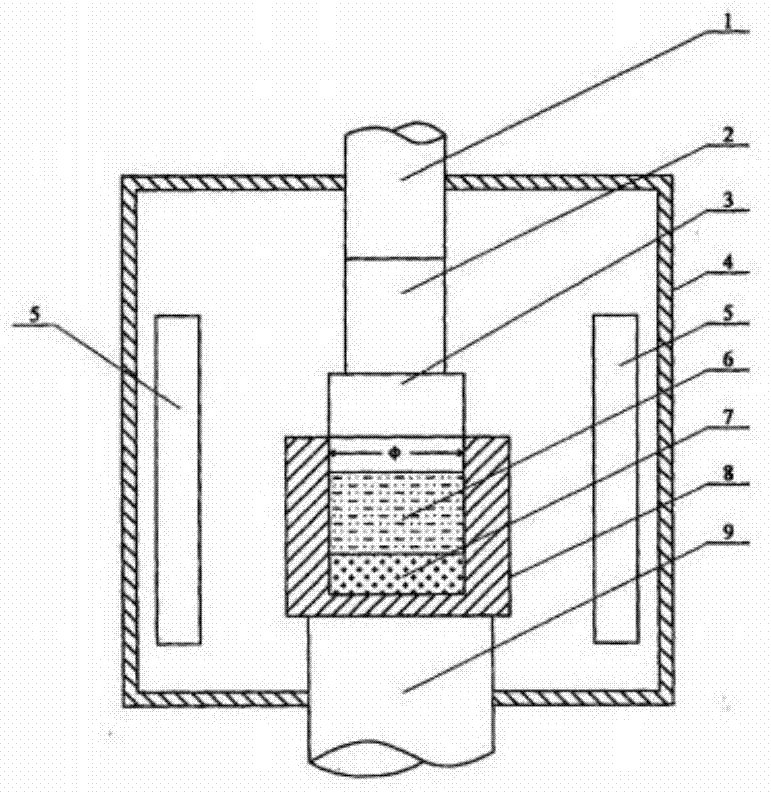 Device and method for separate preheating and one-step infiltration extrusion forming of magnesium-based composite