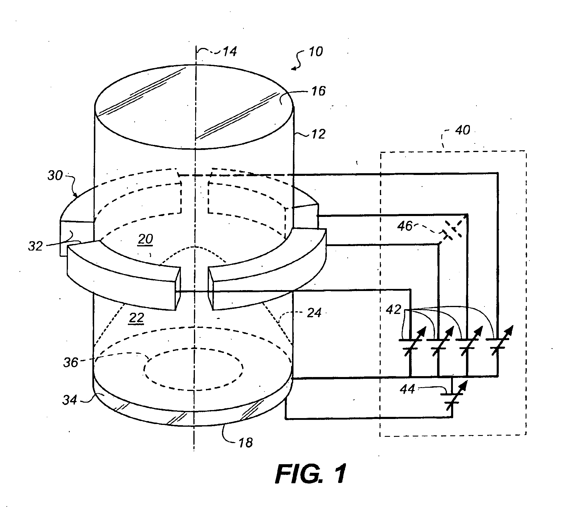 Lens with variable focal length and symmetry