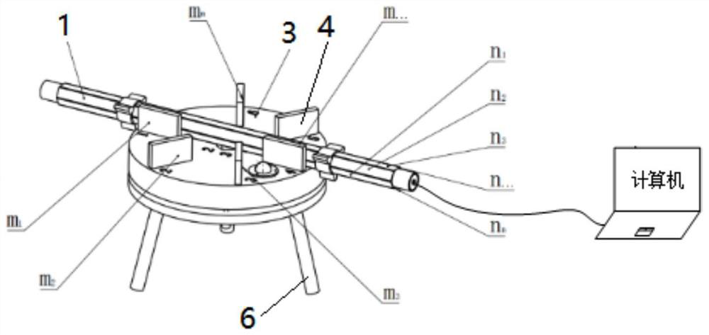 Rapid calibration device and method based on multi-edge drill rod