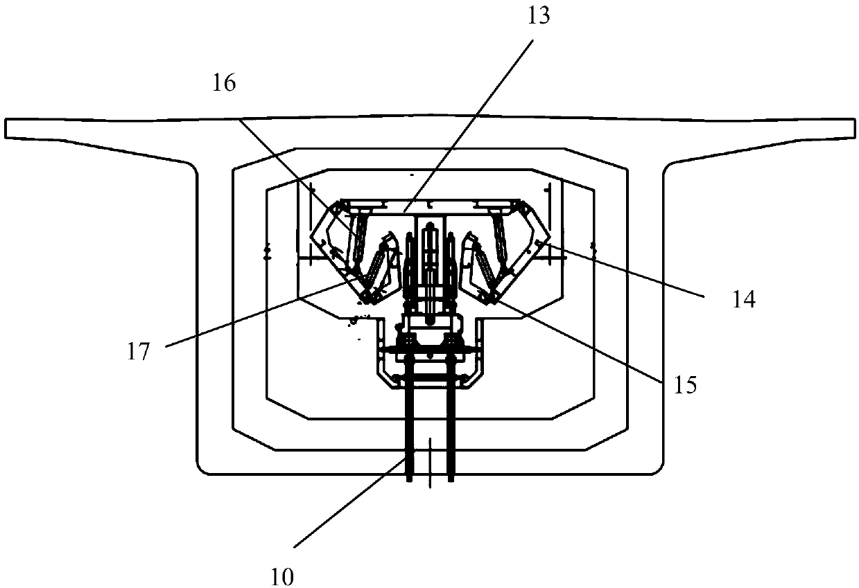 Box girder mobile-type whole-hole cast-in-situ equipment and using method thereof