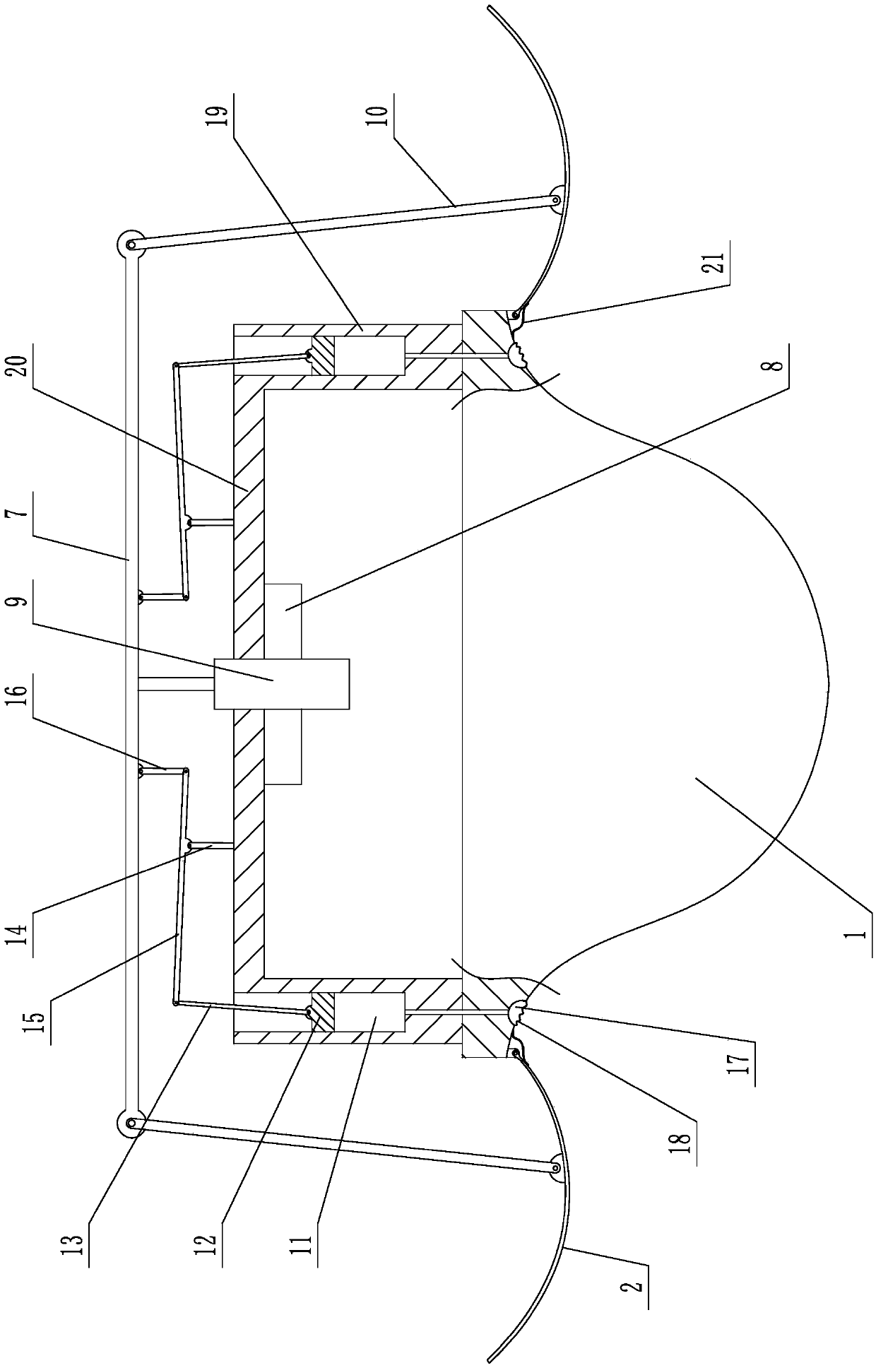 Lifeboat structure and anti-roll method