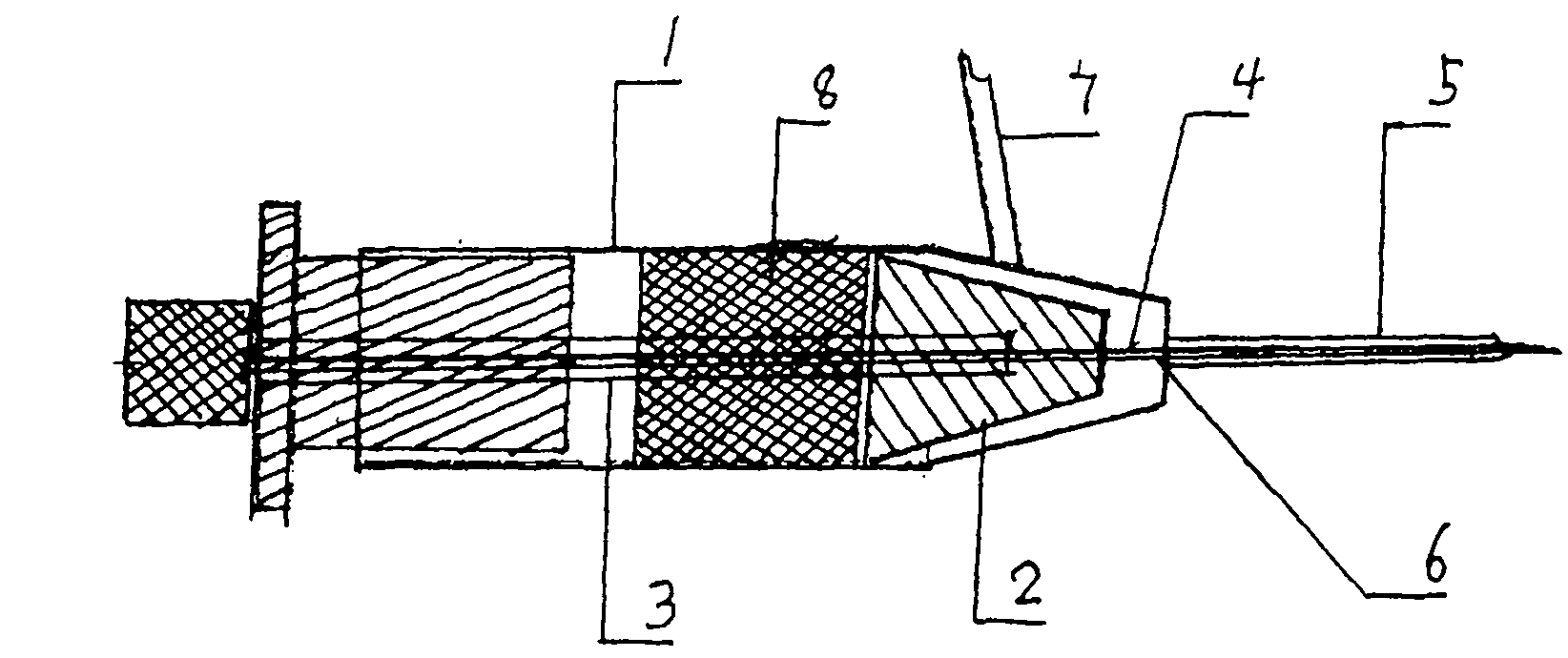 Thrombosis prevention device of venous indwelling needle